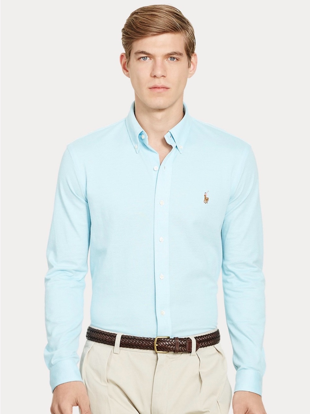 Ralph Lauren Blue Button-Down Oxford Shirt